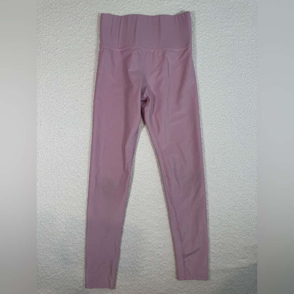 Carbon38 high risk 7/8th leggings in takara shine womens small pink shimmer